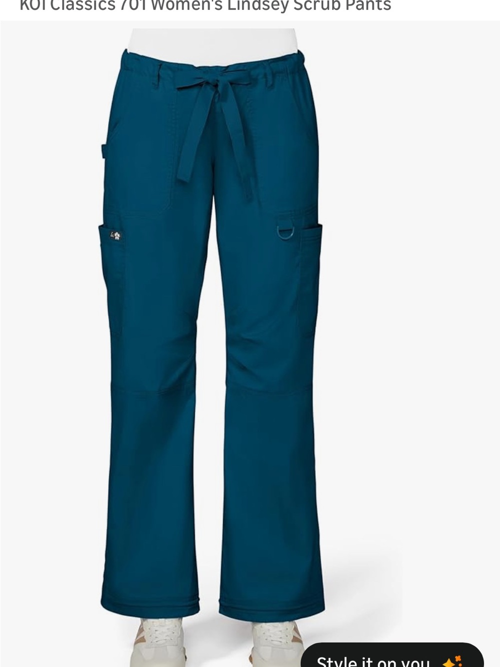 Women's Lindsey Scrub Pants - Teal